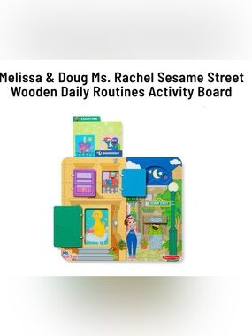 Melissa & Doug - Ms Rachel / Sesame Street Wooden Activity Board